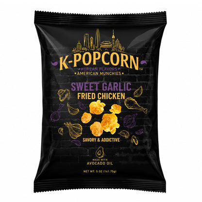 K‑POPCORN™ Sweet Garlic Fried Chicken Popcorn | Korean Gourmet Popcorn | Sweet & Savory Snack | 2 oz